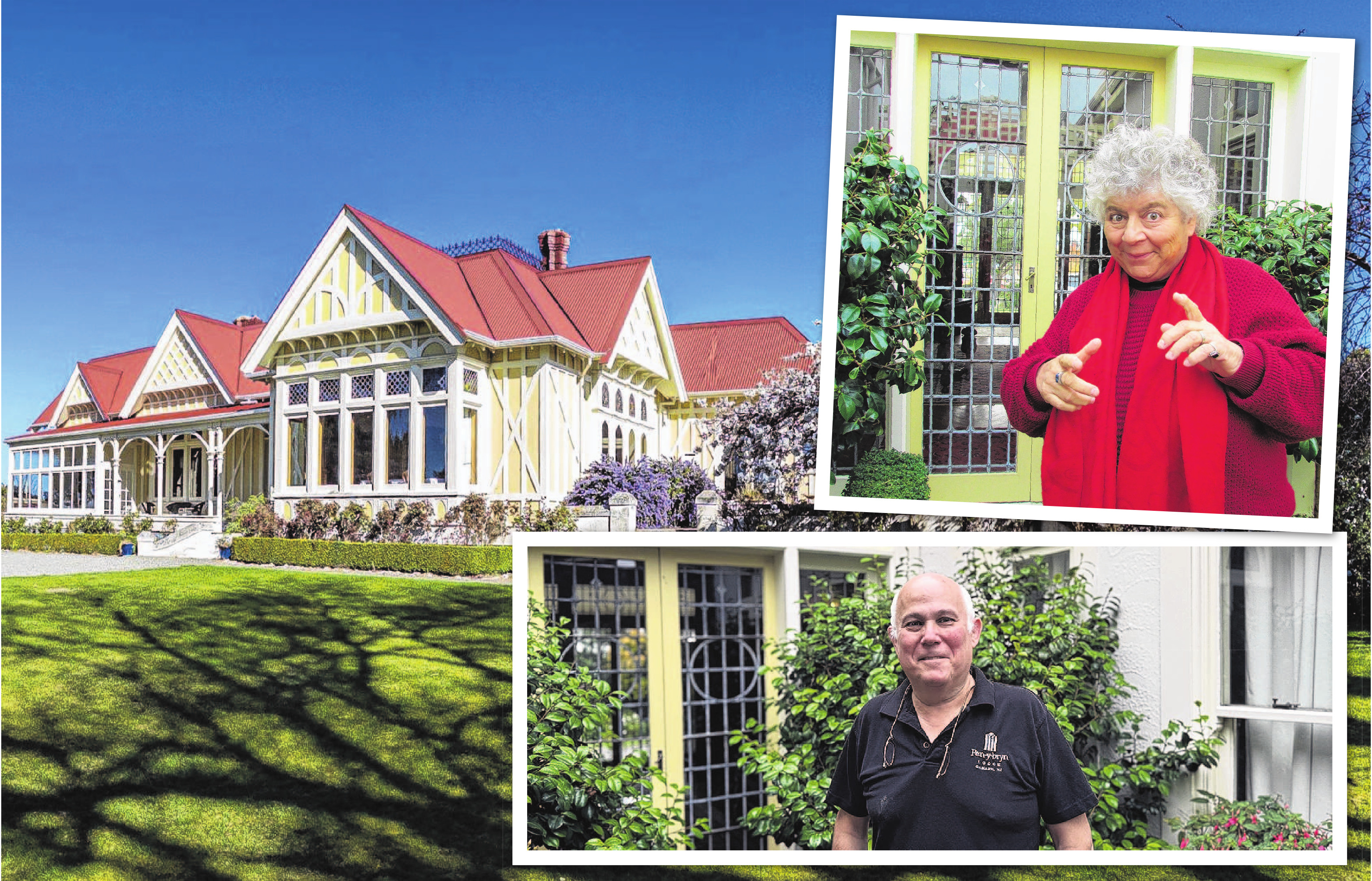 Luxury lodge Pen-y-bryn has been put on the market by co-owners James Glucksman (pictured) and...