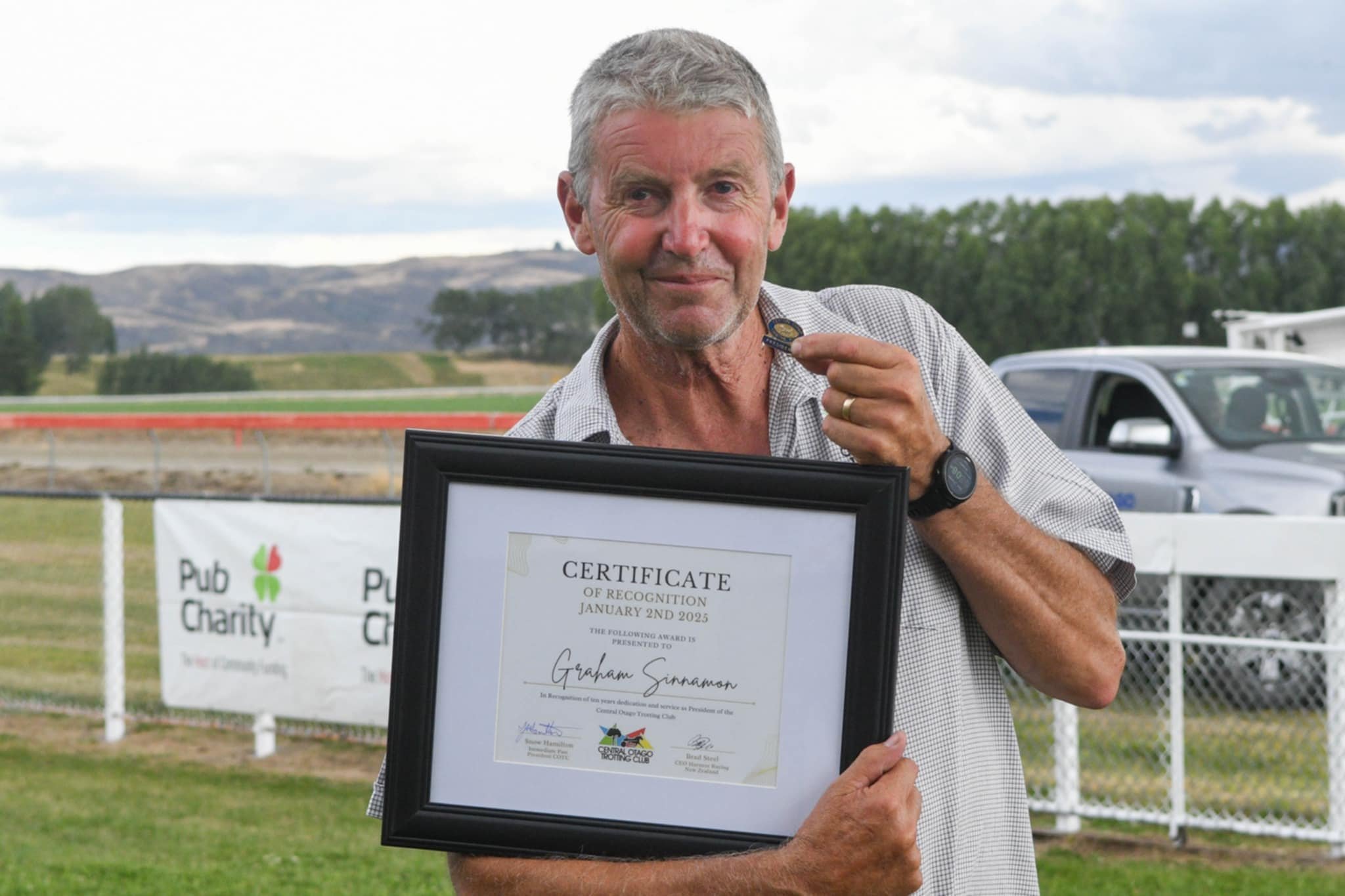 There are few people as busy on Omakau trots day as Graham Sinnamon. The long-serving Central...