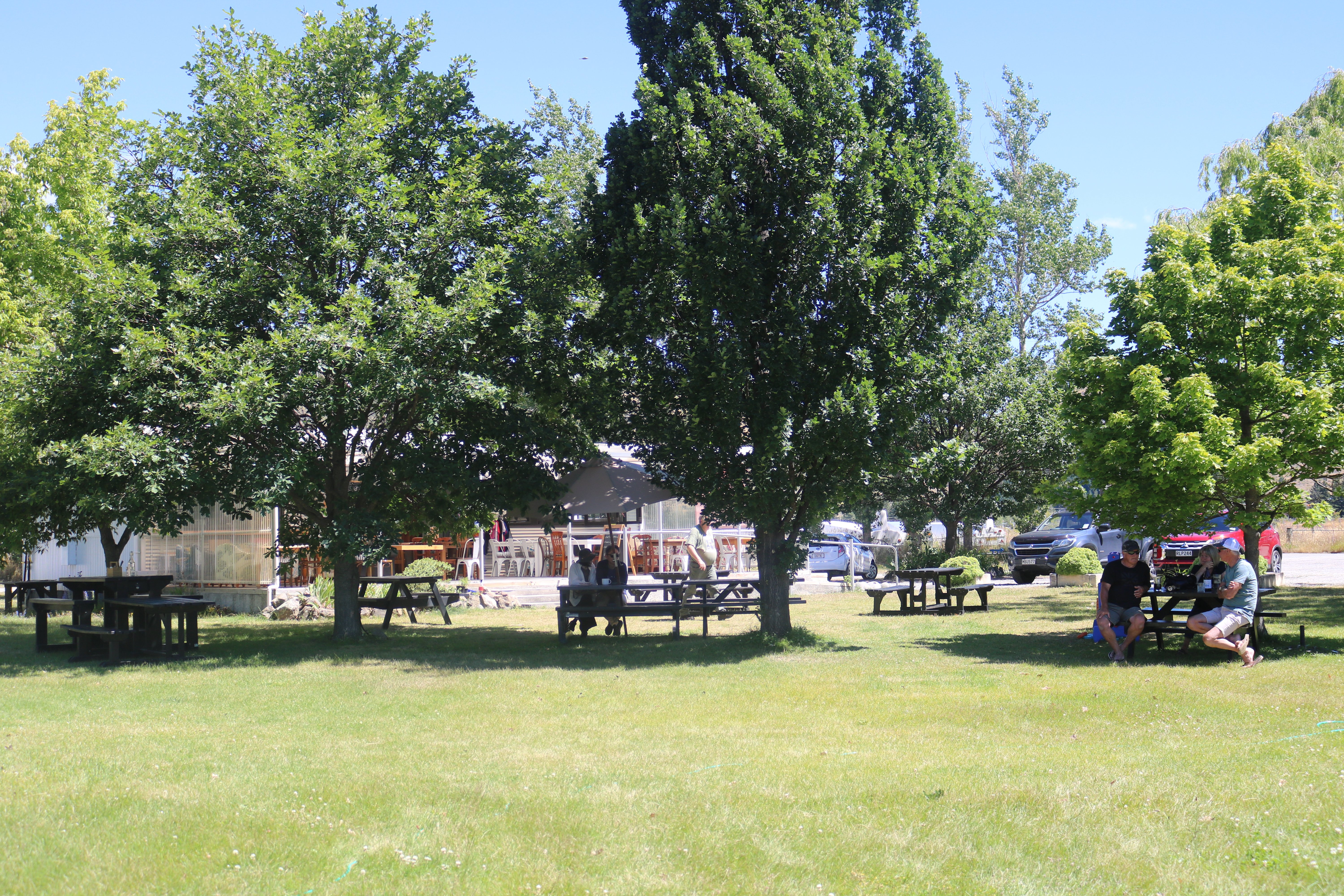 Outdoors at The Glider Cafe.