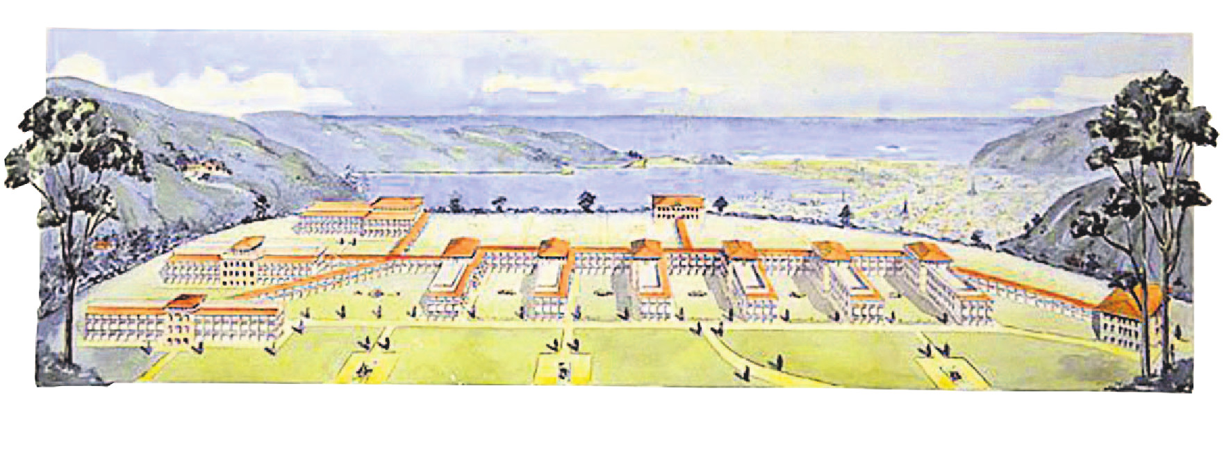 A bird’s eye view of the proposed Pine Hill Hospital. Image: Mason & Wales Architects