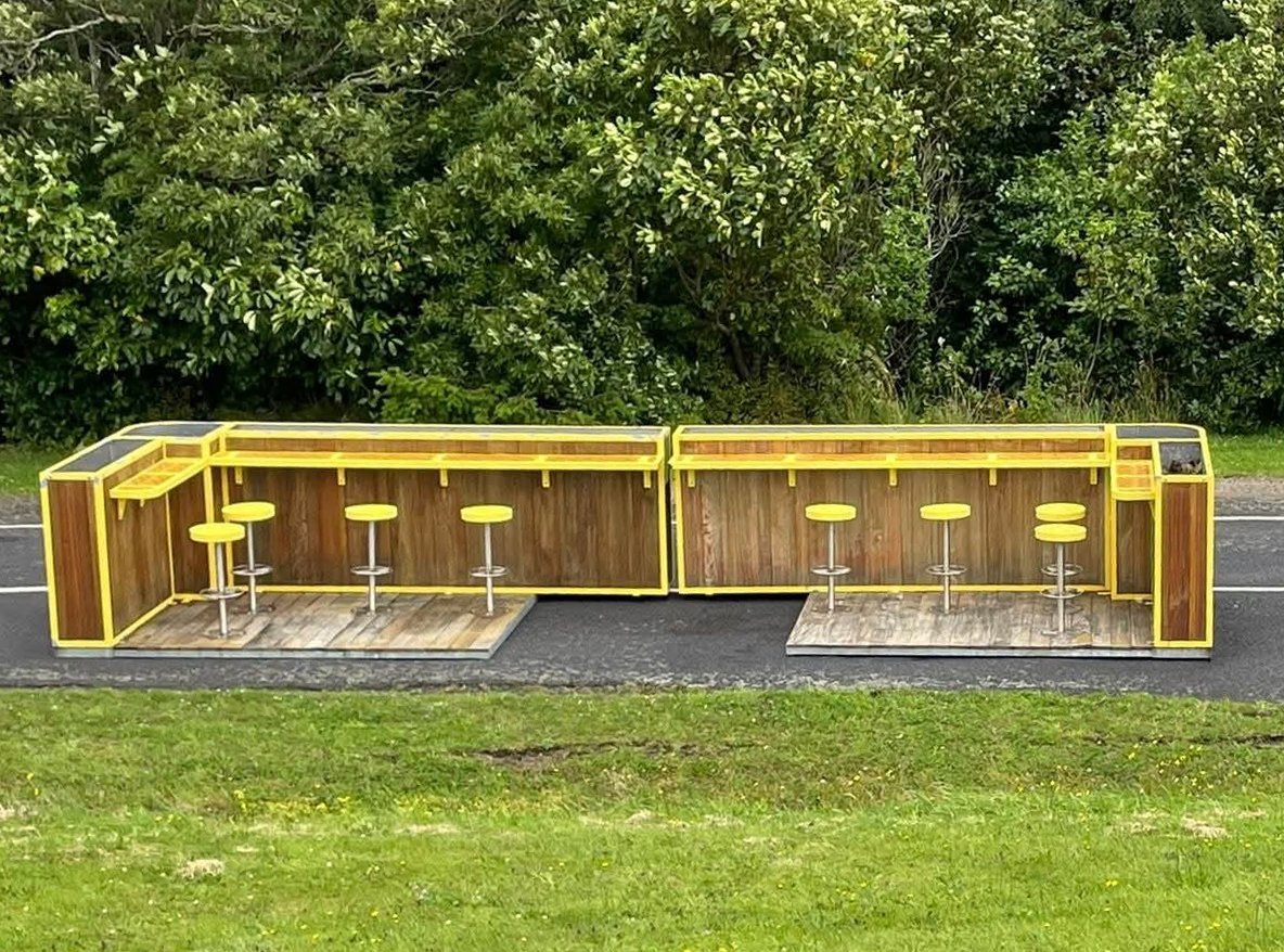 Street furniture is part of the active travel in Dunedin’s Town Belt. Photo: supplied