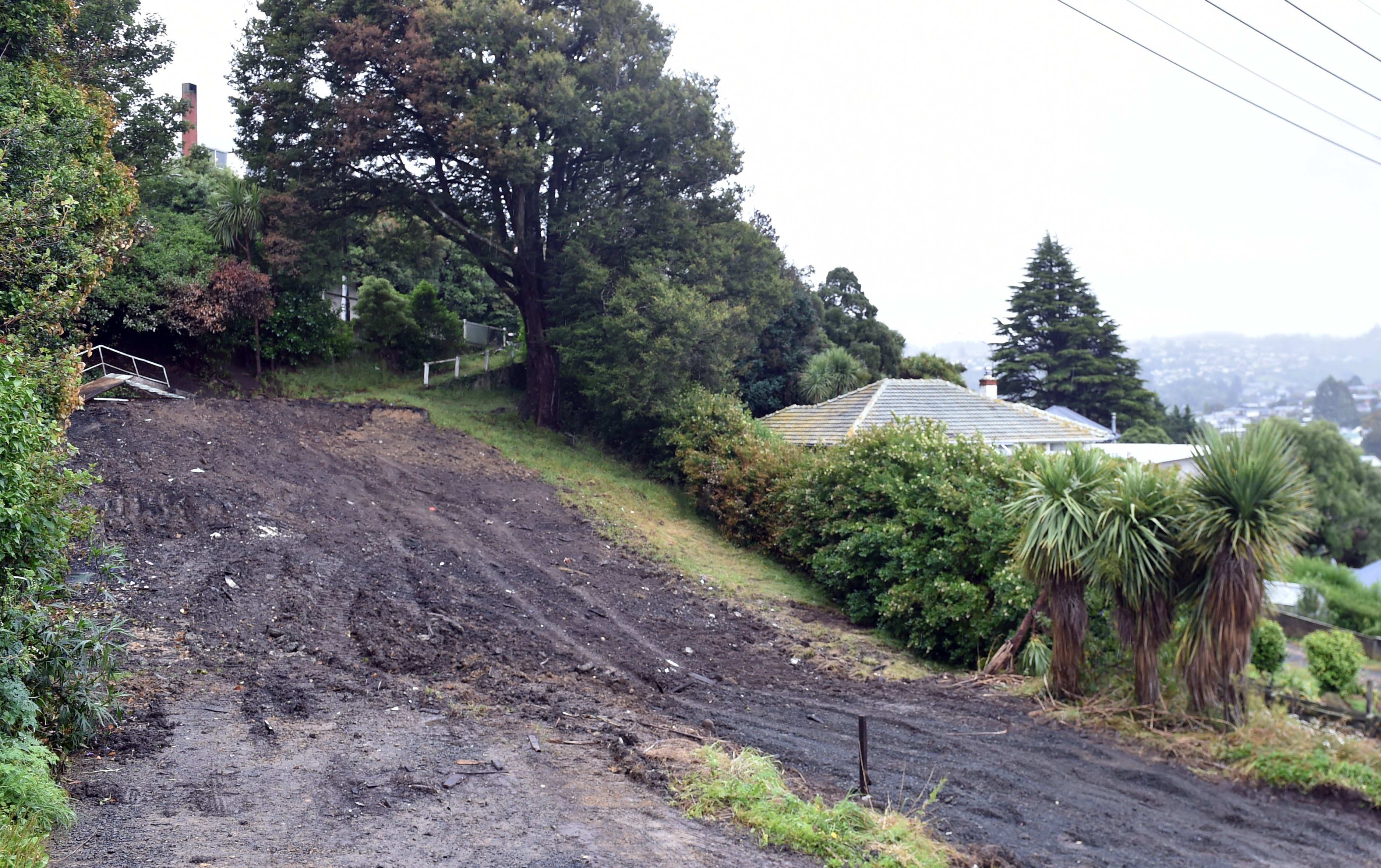 The site of the old Roslyn scout hall, which was destroyed by fire on January 14. PHOTO: PETER...