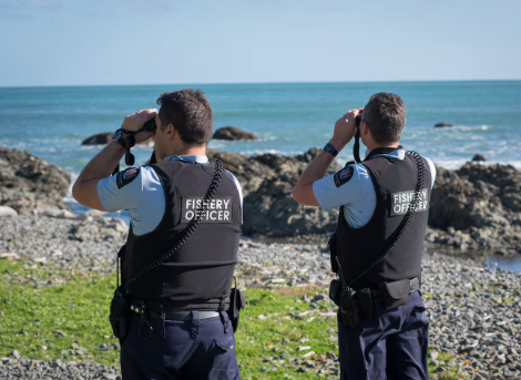Fishery officers regularly patrol the coastline to ensure the rules are being followed. Photo:...