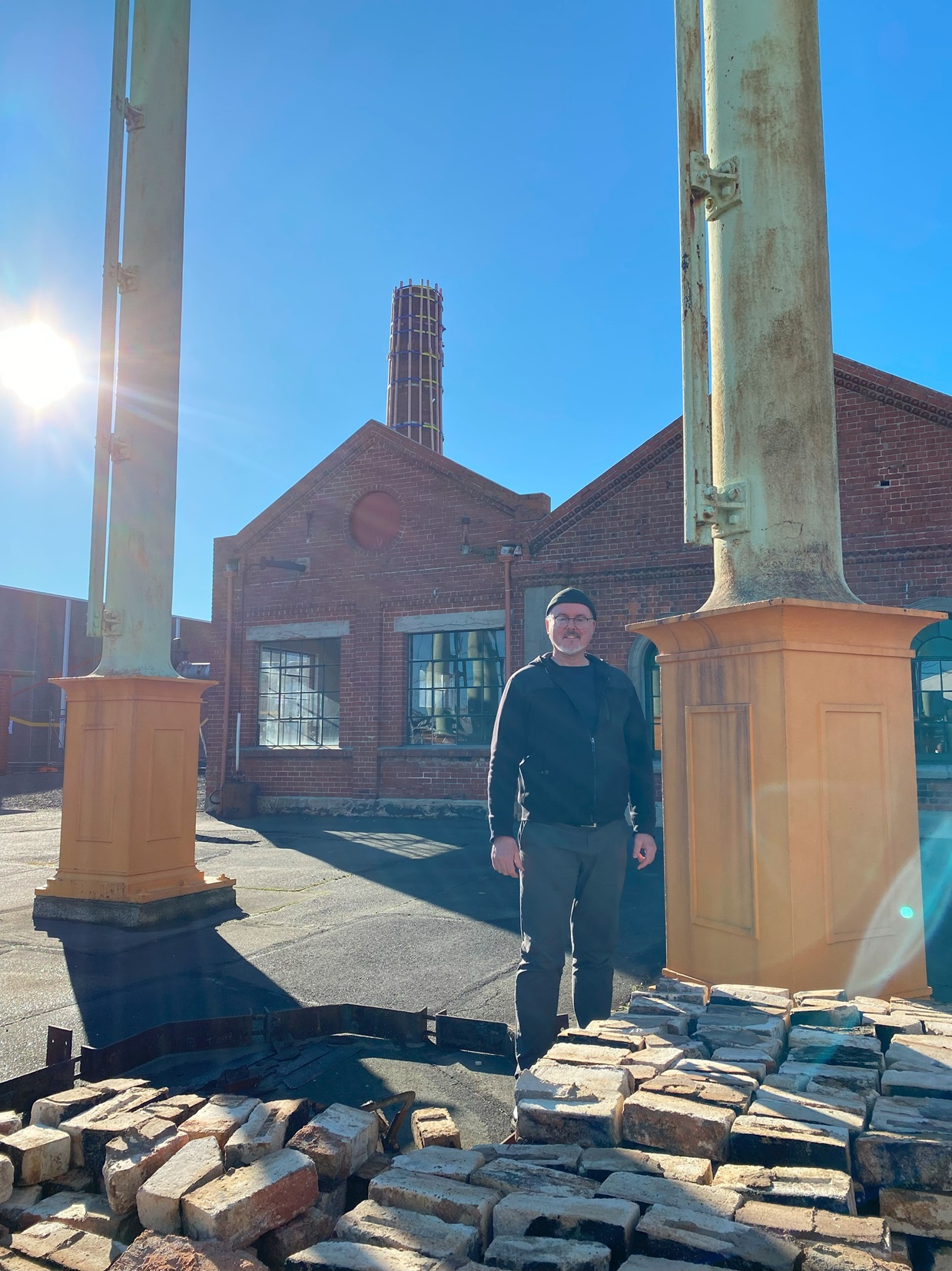 The Dunedin Gasworks Museum Trust chairman Jonathan Cweorth was pleased that work to shorten and...