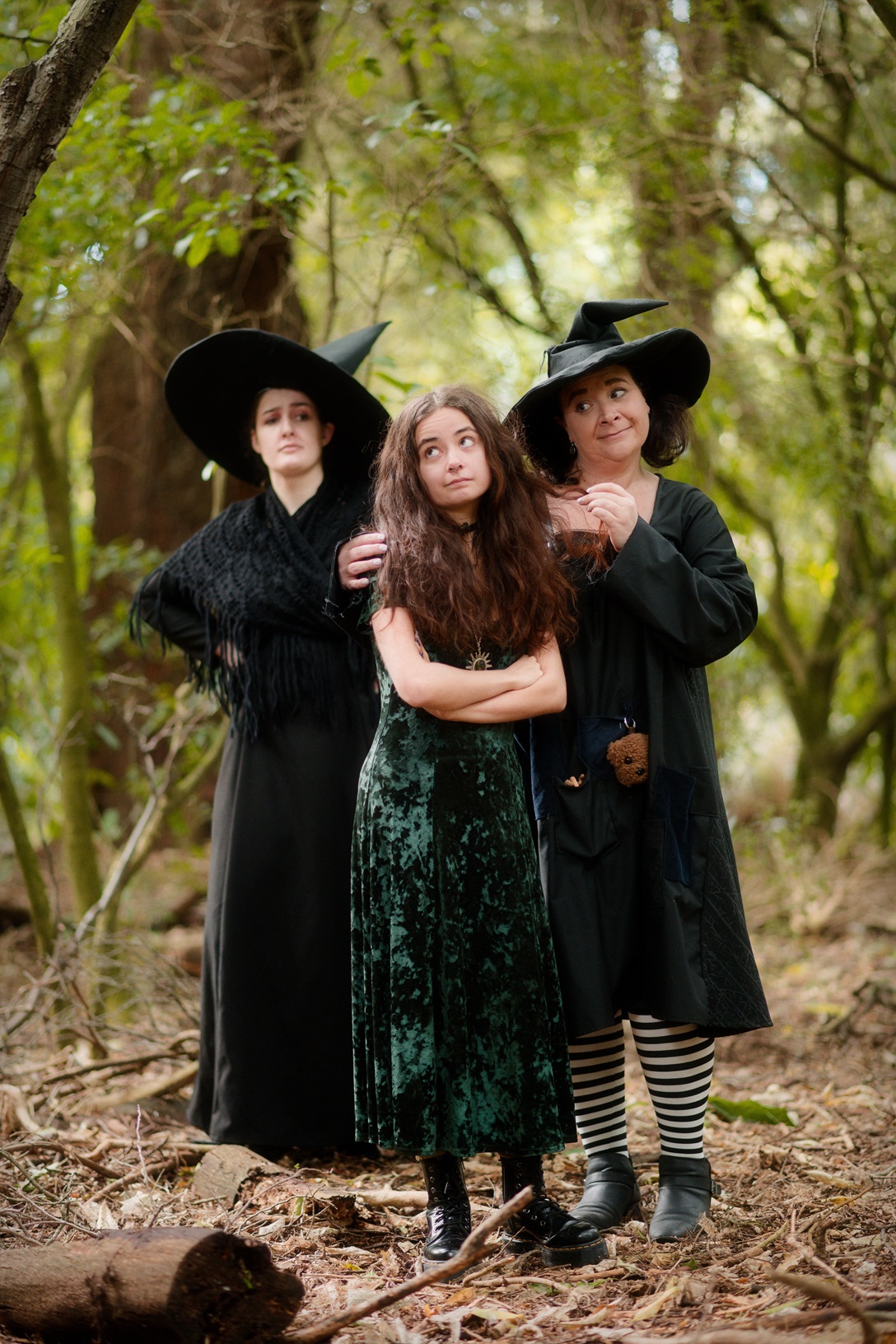 Dunedin actors (from left) Maegan Stedman-Ashford, Brenna Fields, and Laura Wells, pictured in...