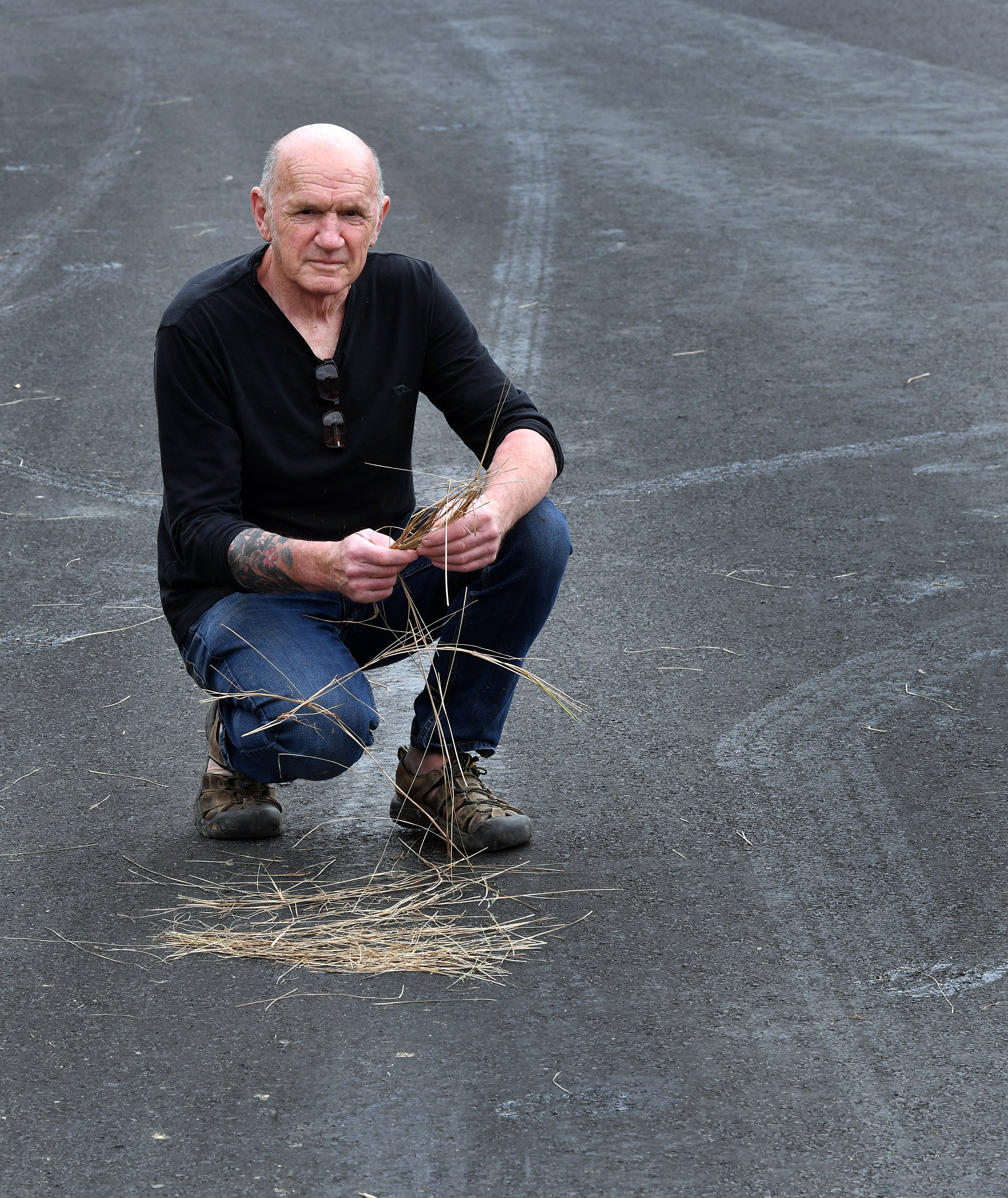 The surface of the road in a section of Doon St, in Waverley, Dunedin, can get sticky if...