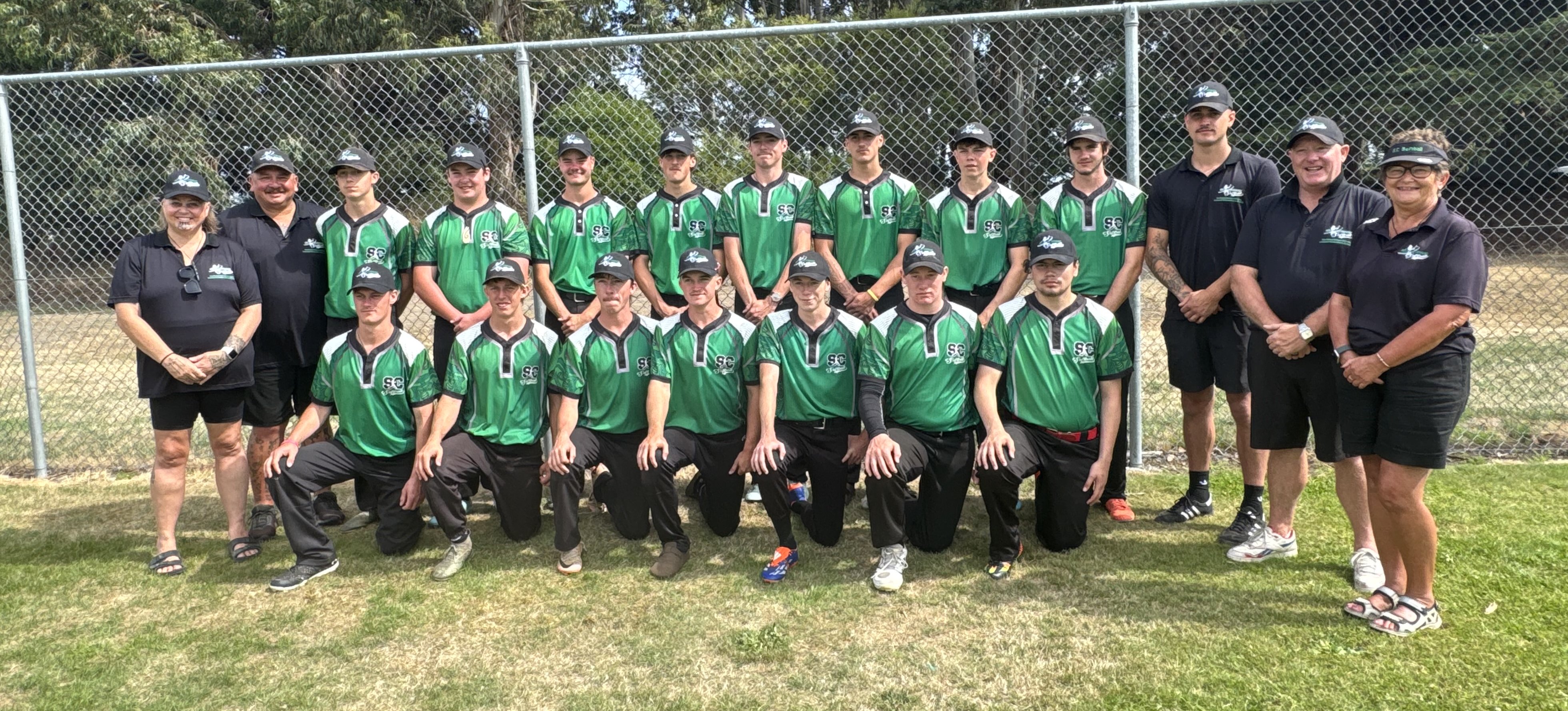 Celebrating a strong result at the national event in Christchurch last week are the South...