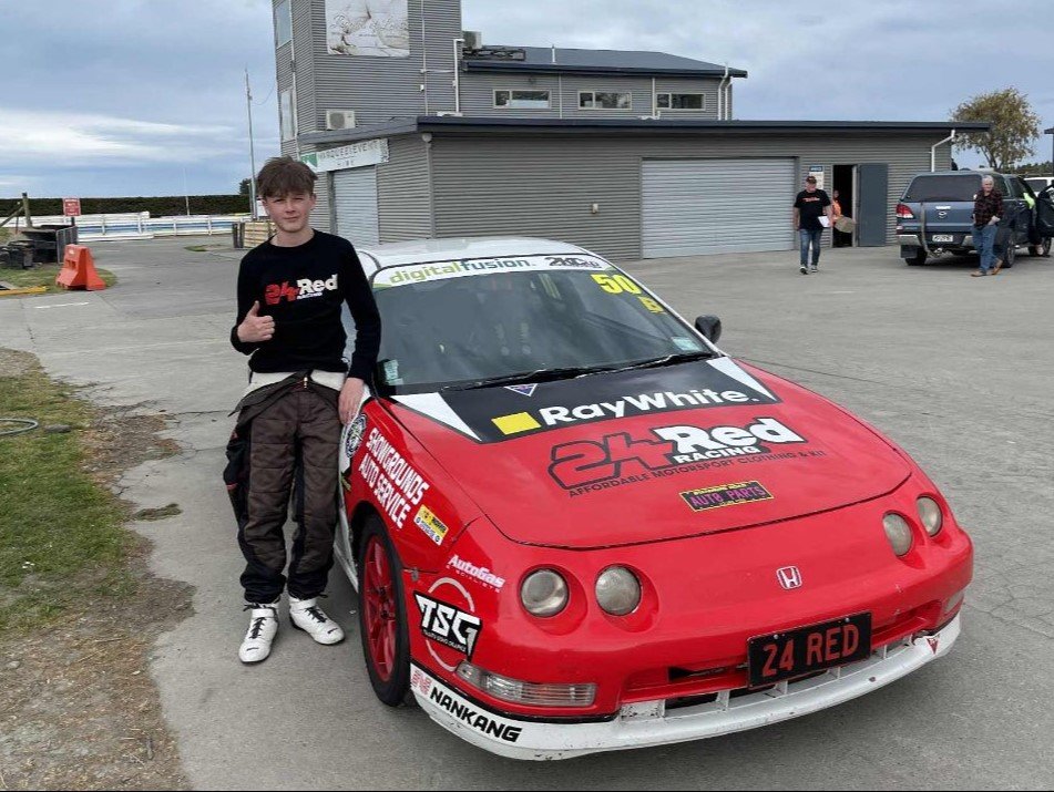 Alex Sprague and his DC2 Honda Integra are leading the way in the 2K Cup South Island. PHOTO:...