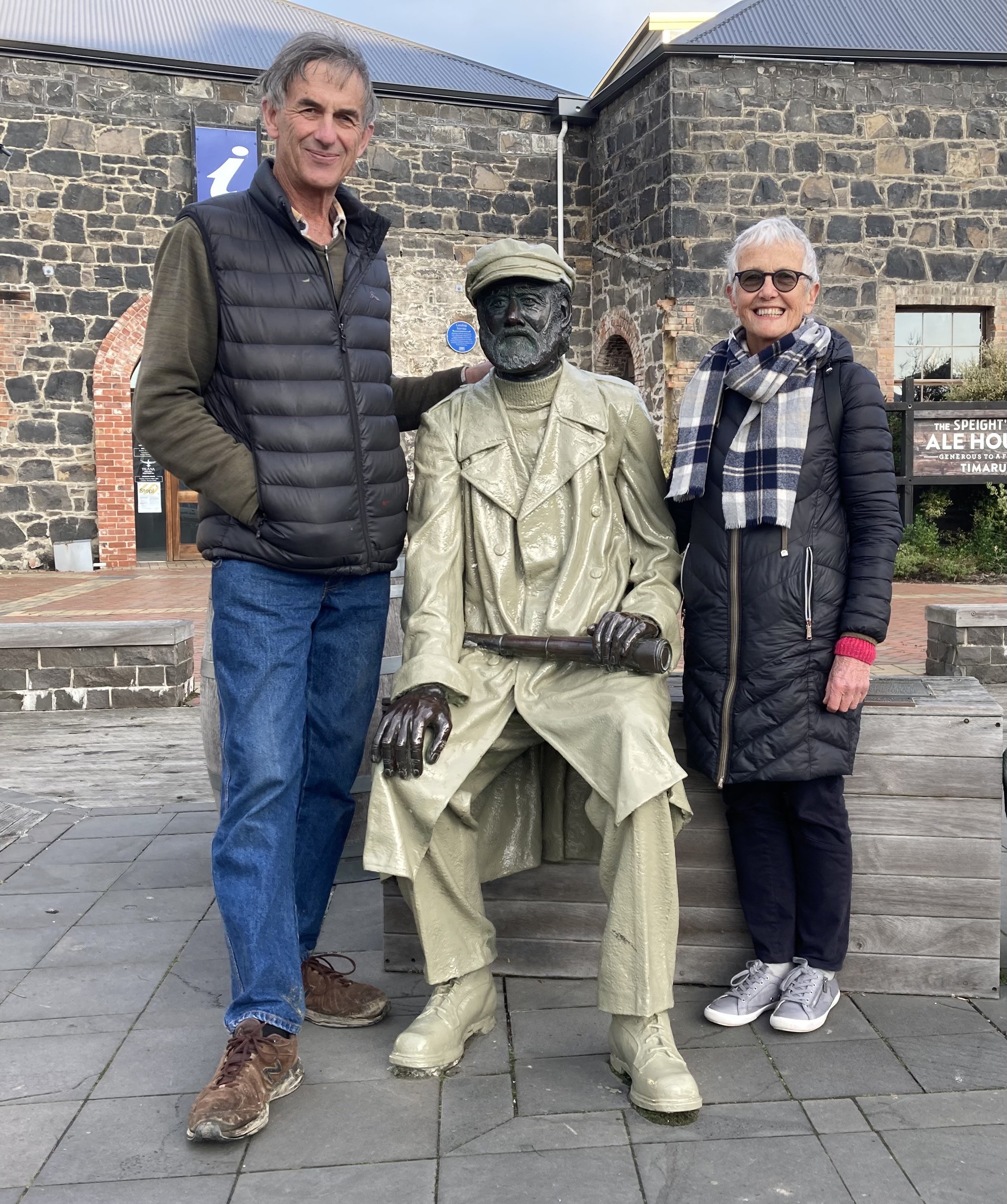 Jon Harris and Carol Angland brought the story of Timaru founding father Captain Cain to the...