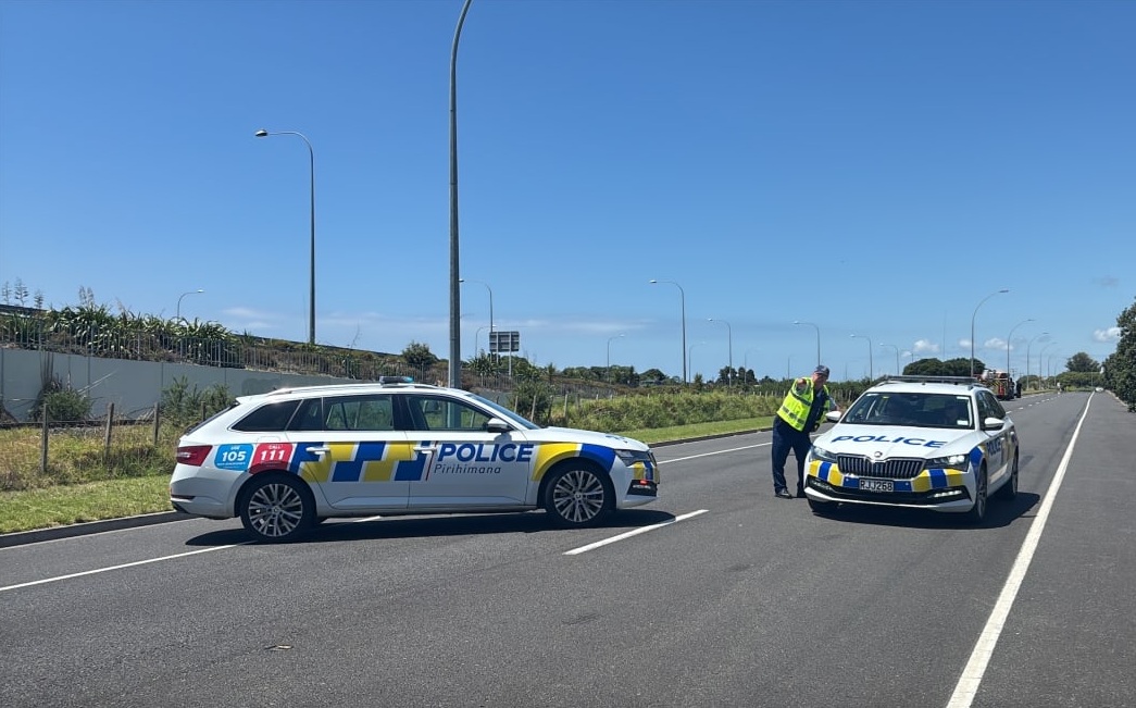 A police cordon at the corner of Sandhurst St and Truman lane, Mangatawa. Photo: LAUREN CRIMP /...