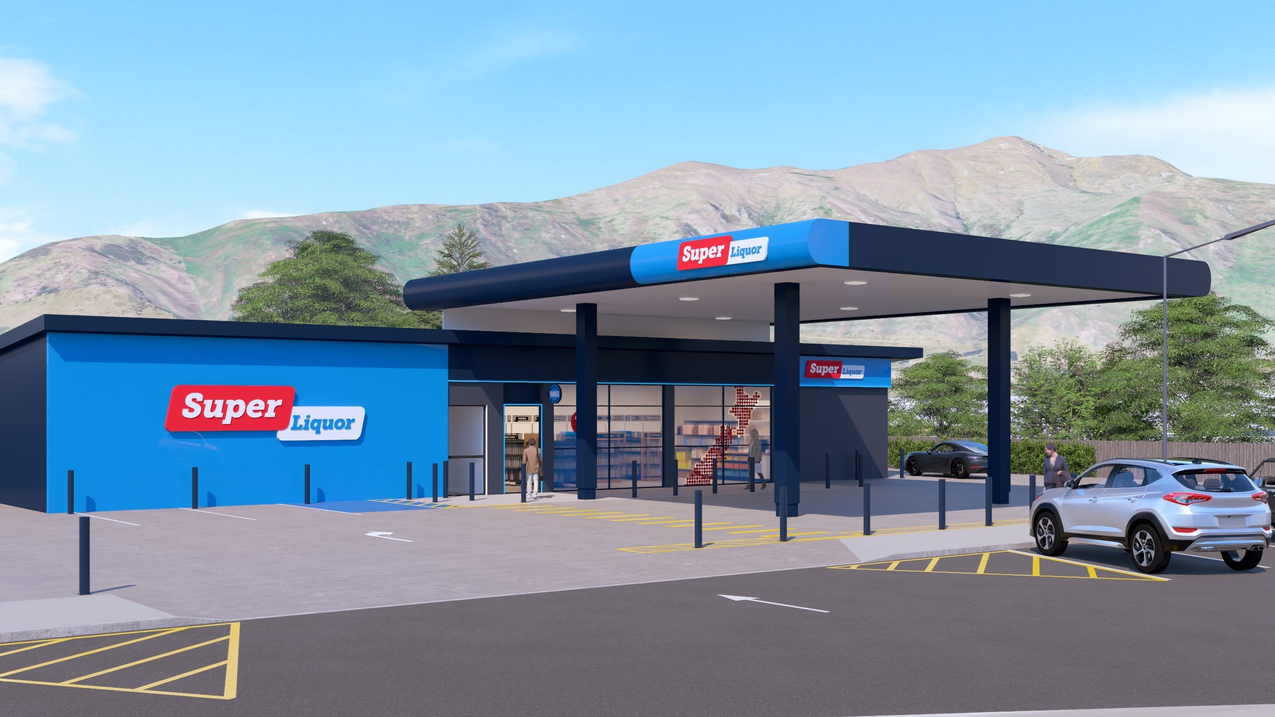 An impression of the new Super Liquor store planned for Ardmore St in Wānaka. IMAGE: SUPPLIED