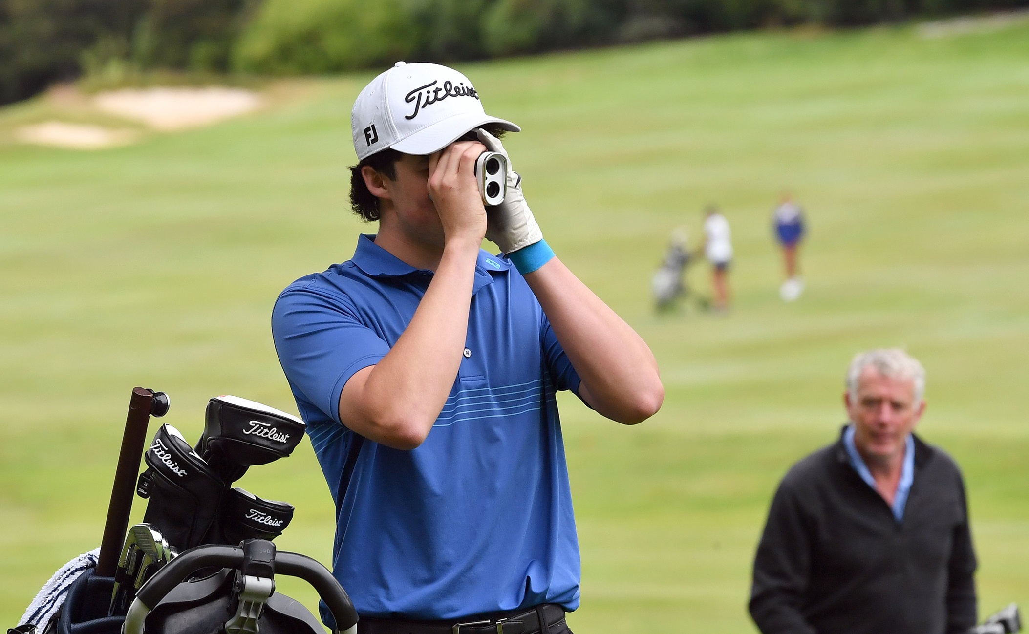 Will Summers checks out where his ball landed.