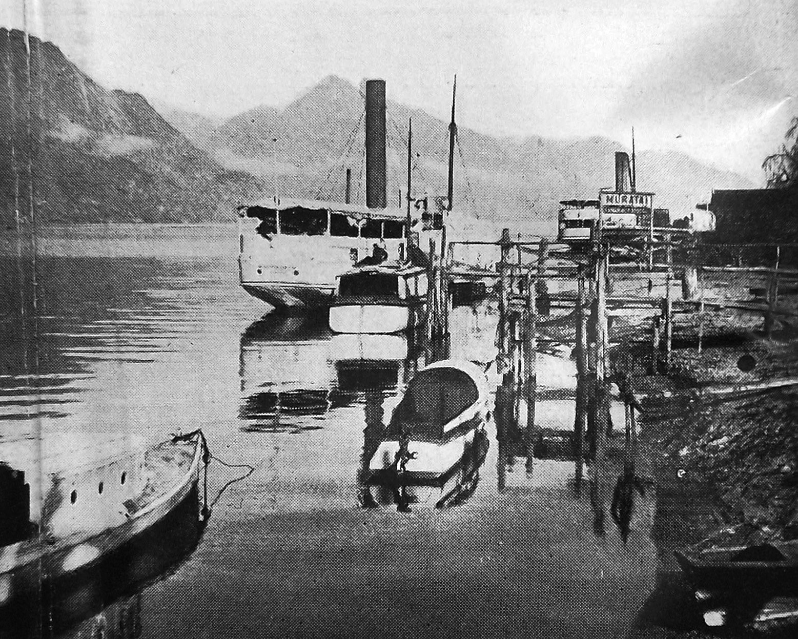 Queenstown’s waterfront. — Otago Witness, 5.1.1926