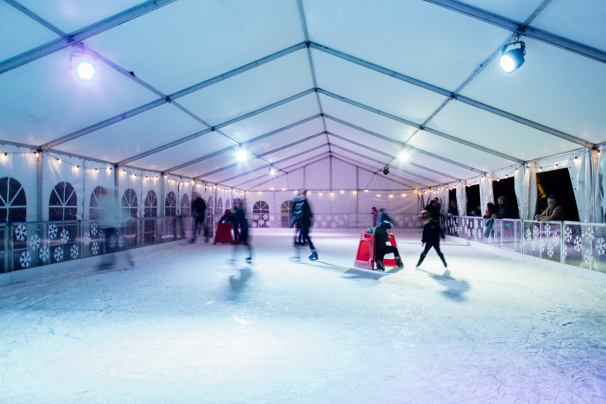 The Alpine Winter Festival ice skating rink in Hanmer Springs. Photo: Hanmer Springs Thermal...