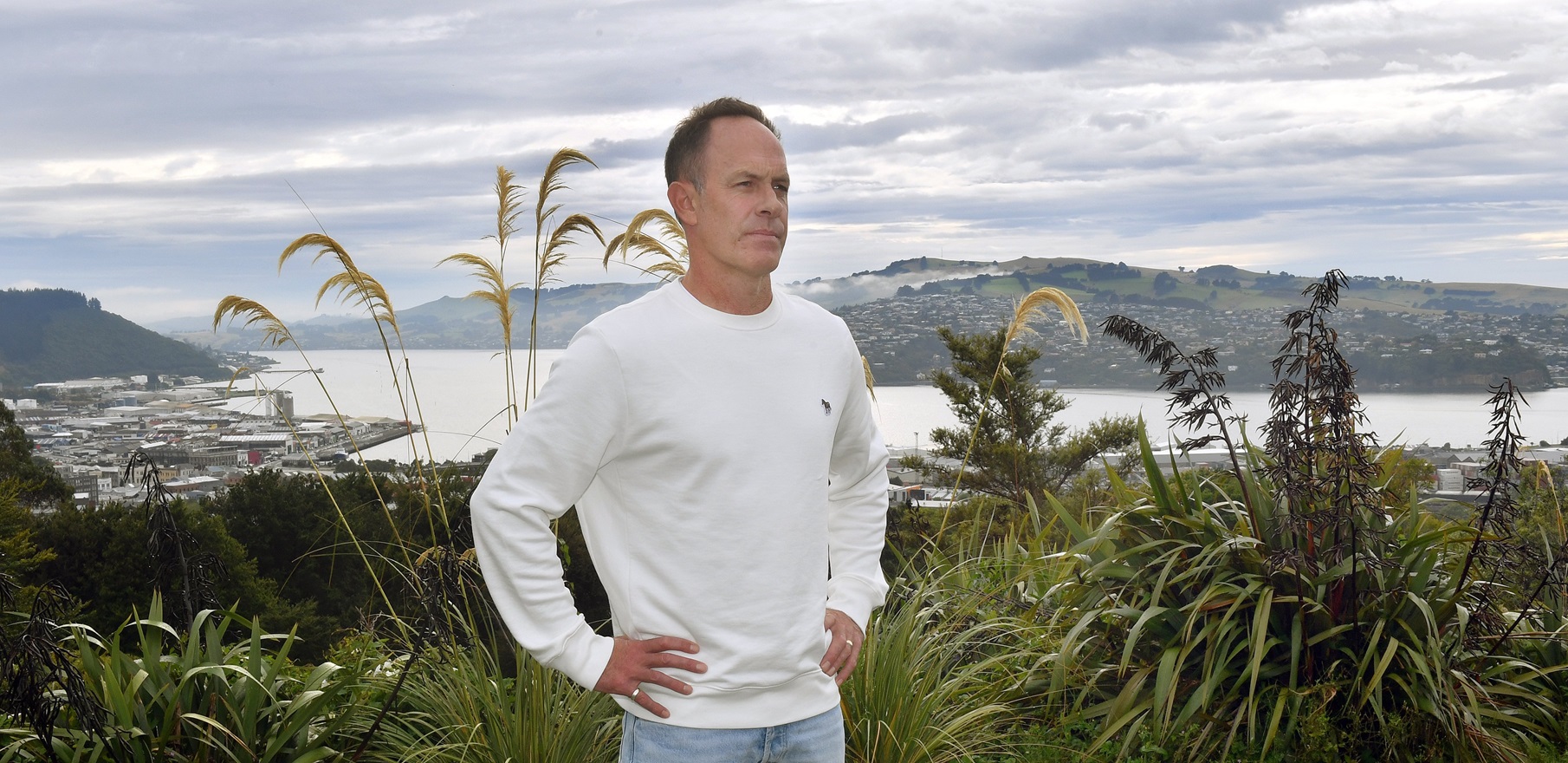 Breton Dukes is proud of his debut novel set in Dunedin. Photo: Stephen Jaquiery