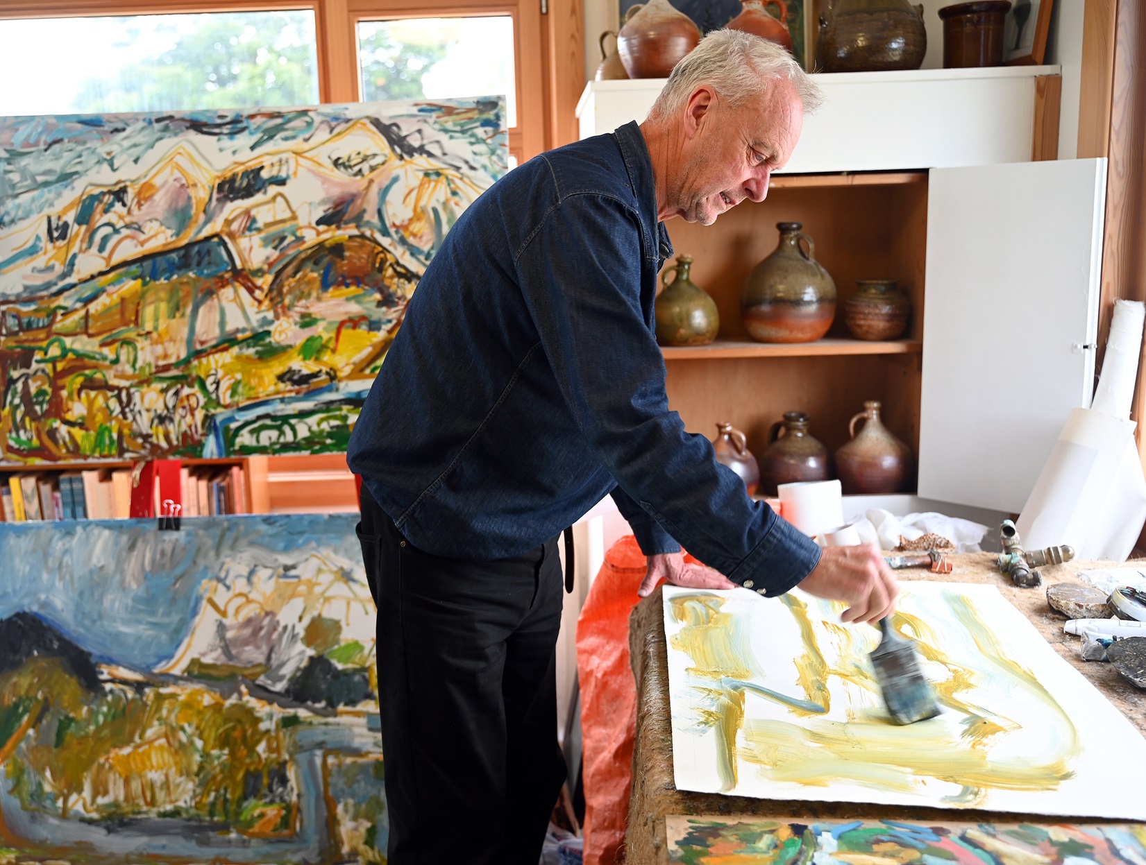 Artist David Craig works in his Dunedin studio. Photos: Craig Baxter