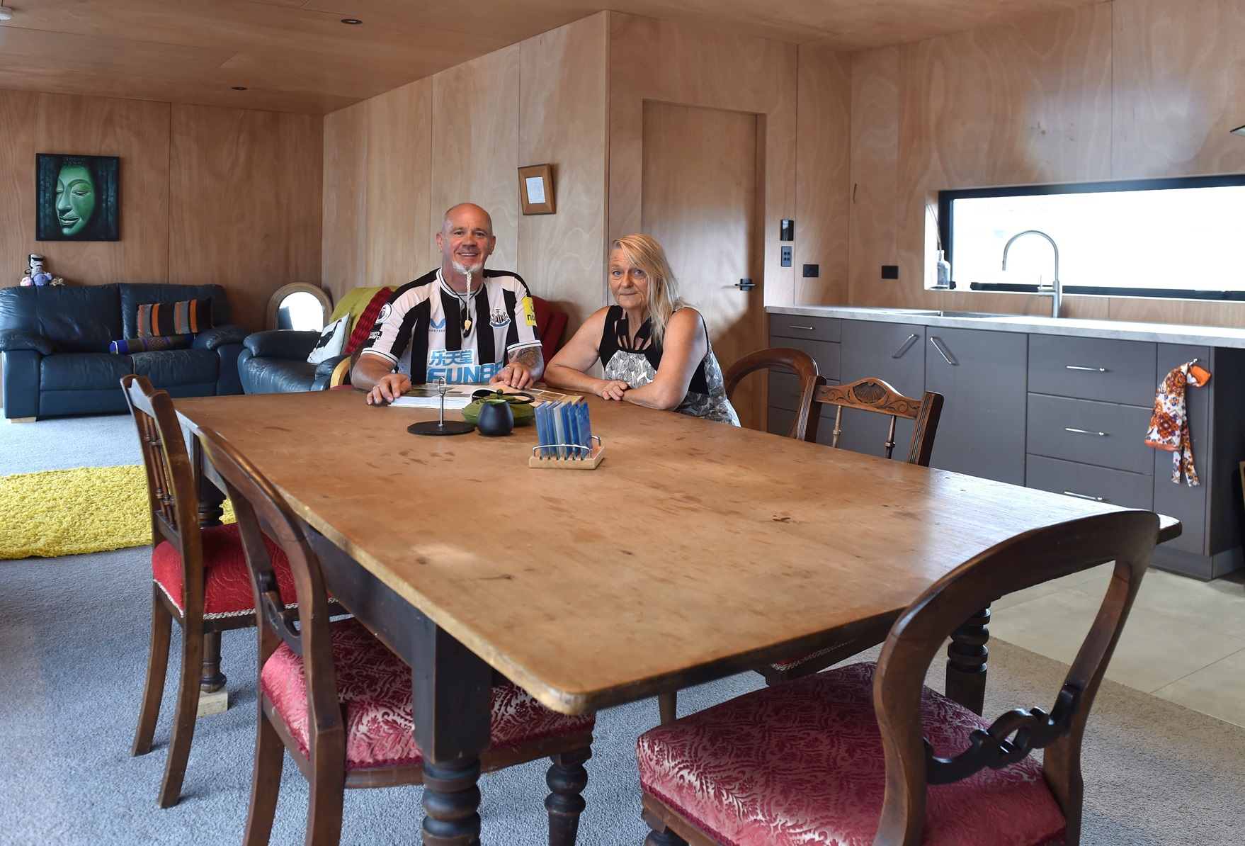 Garry and Nancy Turner feel "truly blessed" to have moved in to their new house following a fire...