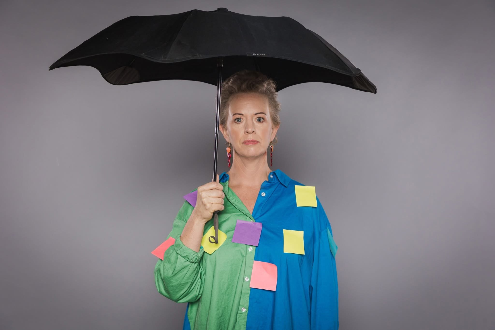 Actress Harriet Moir as the performer in Every Brilliant Thing.