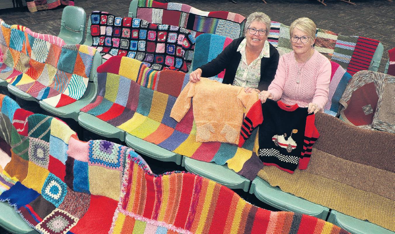 Operation Coverup Canterbury co-ordinator Maureen McQuarrie (left) and Maureen Braun surrounded...