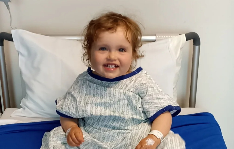 Lubomira Weyland, 3, is facing more surgery to fix her hip dysplasia, after it was missed as a...