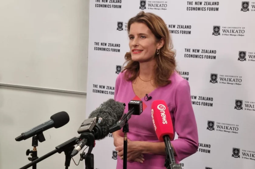 Finance Minister Nicola Willis at the New Zealand Economic Forum. Photo: RNZ