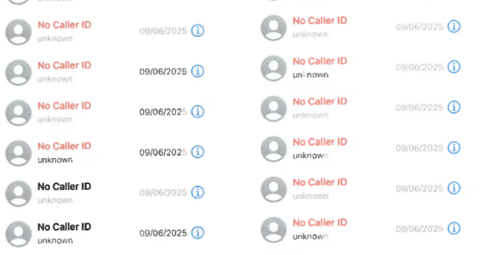 Sarah received repeated calls from an unknown number. Photo: Supplied