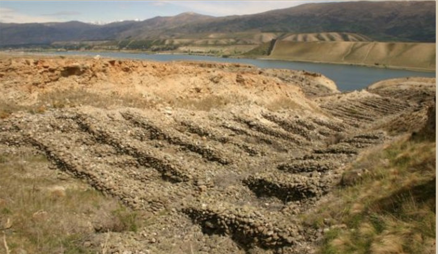 The Northburn Tailings today, surrounded by vineyards. Photo: supplied