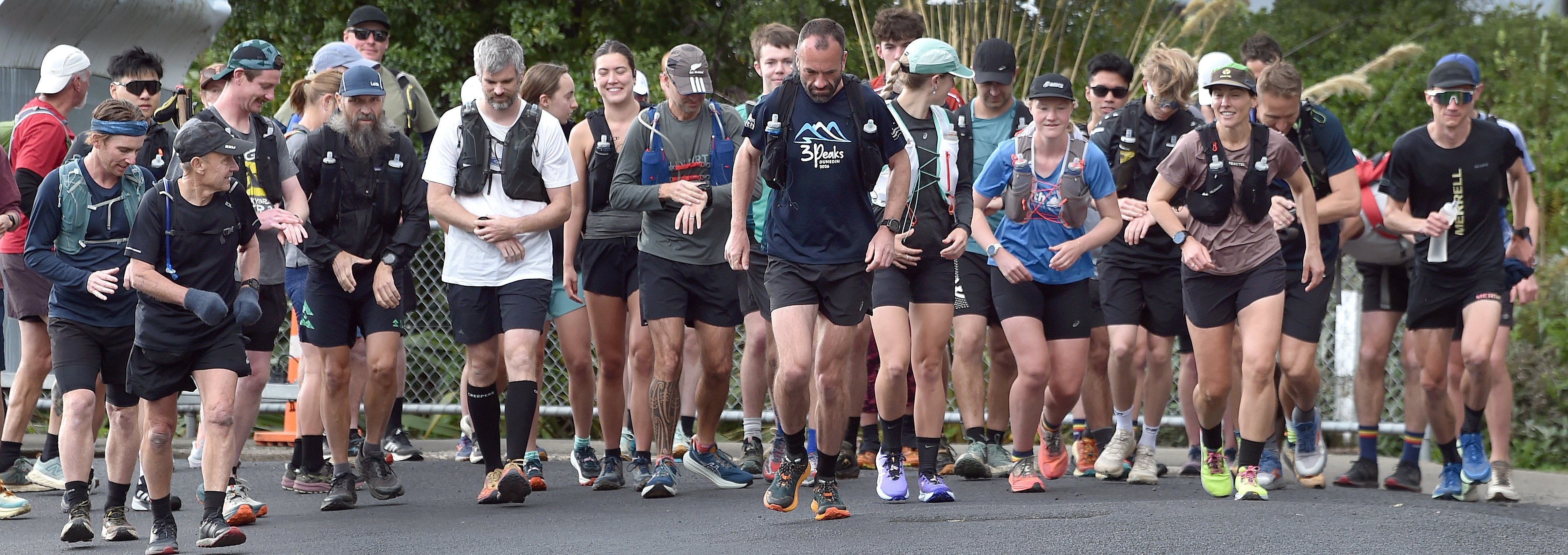 Runners put themselves through a gruelling Three Peaks "orientation" starting at Woodhaugh St...