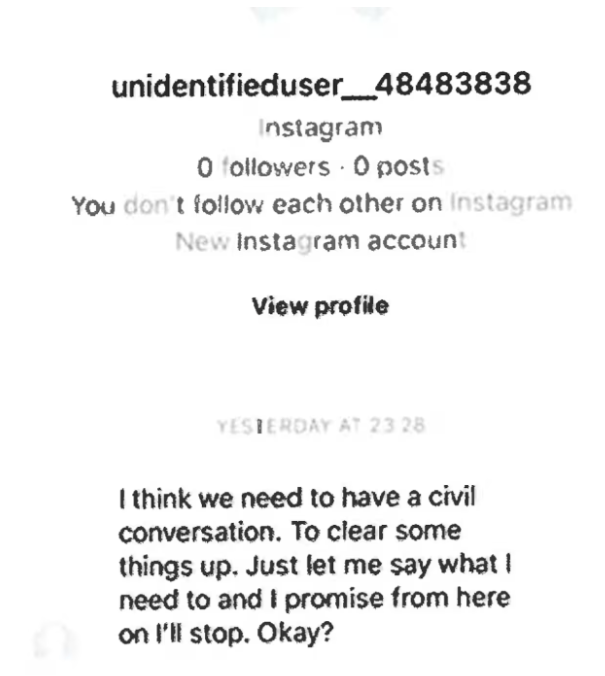 Sarah was bombarded with messages on Instagram. Photo: Supplied