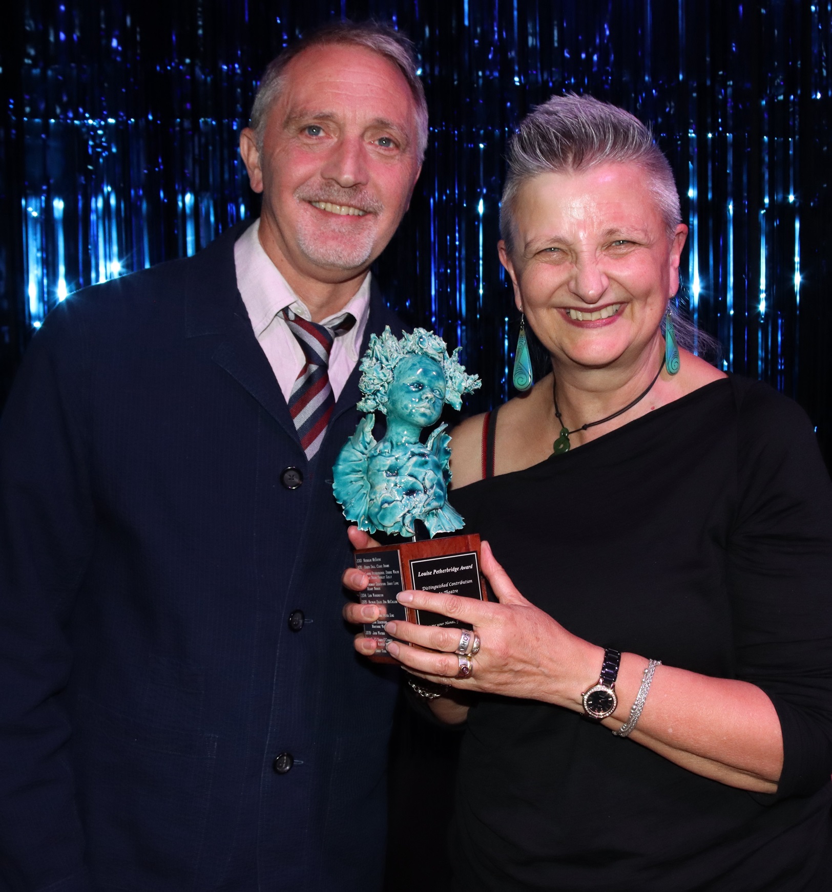 Recipient of the Louise Petherbridge Award for Distinguished Contribution to Theatre in Ōtepoti...