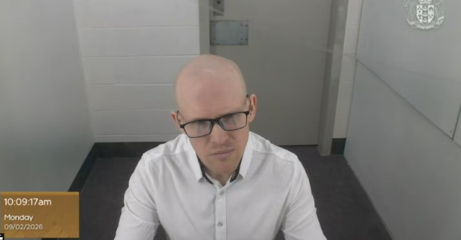 Brenton Tarrant gave evidence at the Court of Appeal on Monday morning. Photo: Ministry of Justice