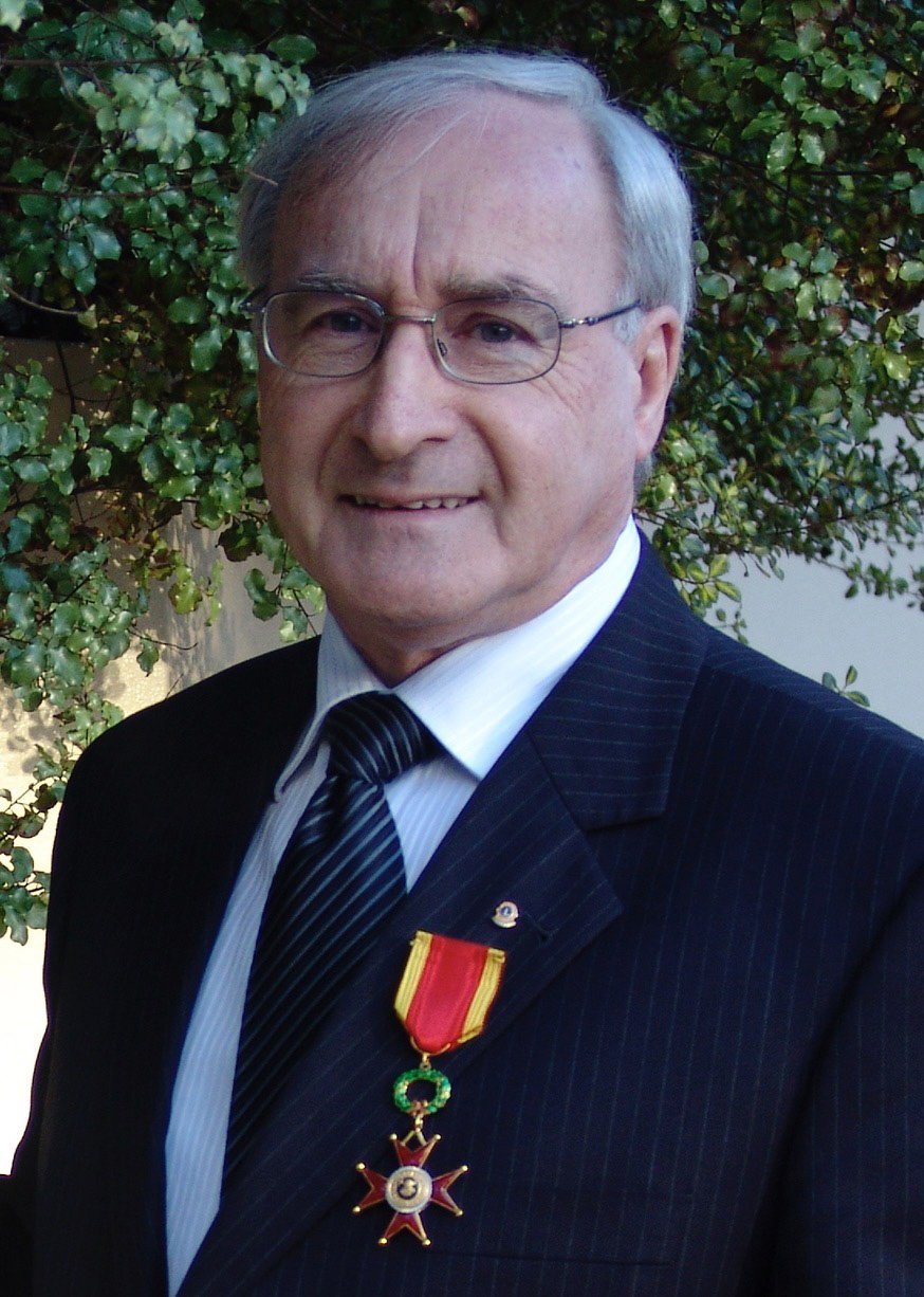 Tony Hanning wearing his Papal Knighthood of the Order of St Gregory the Great medal. Photo:...