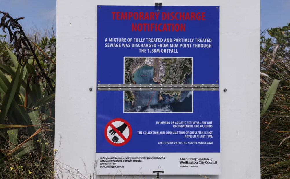 People are being urged not to enter the water, collect seafood, or walk their dogs on the beach,...