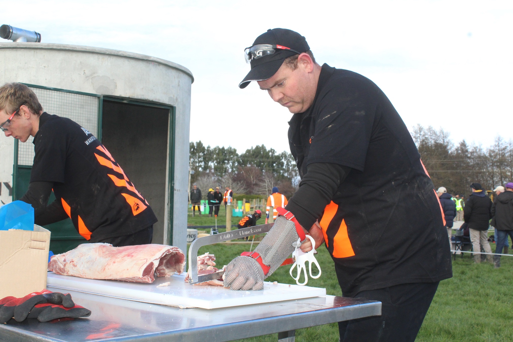 Young Farmer of the Year Otago Southland finalist Cameron Smith competes at the national final in...