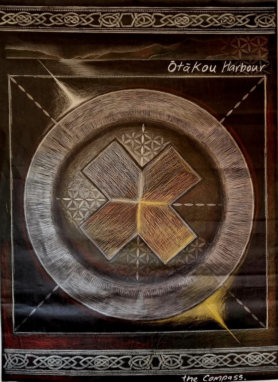 One of Anne-Marie Hamilton’s frottage works.