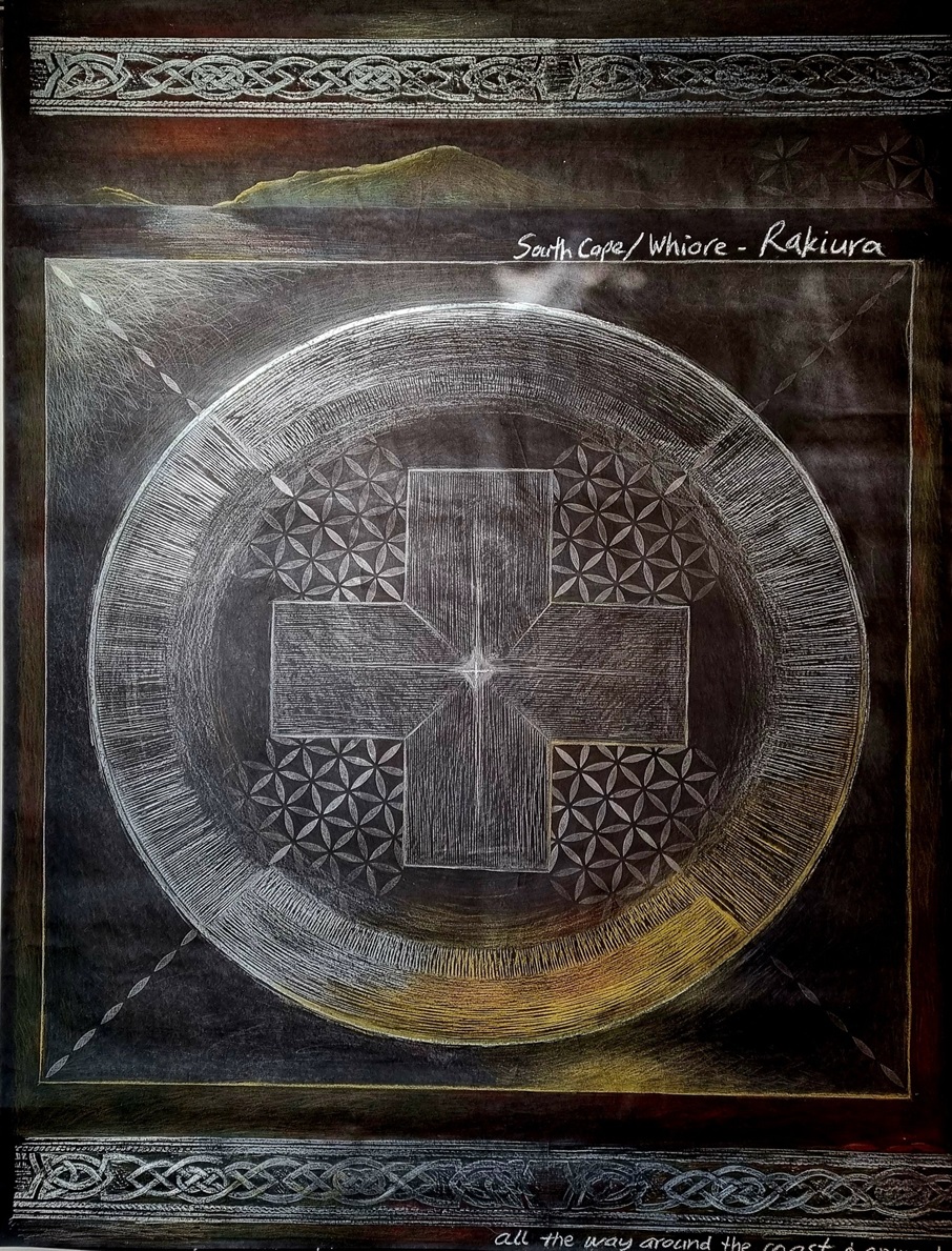 One of Anne-Marie Hamilton’s frottage works.