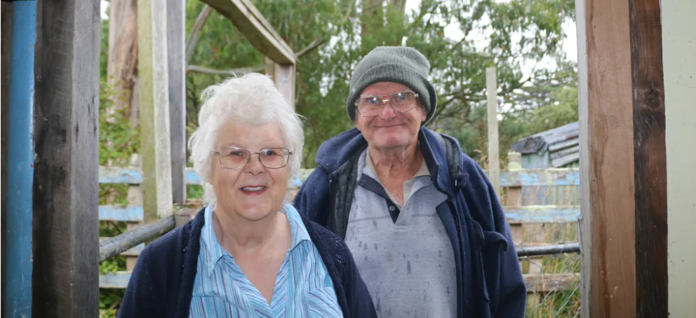 Ann Dunckley's father Jim established the heritage orchard, and Paul Snyder helped him to gather...