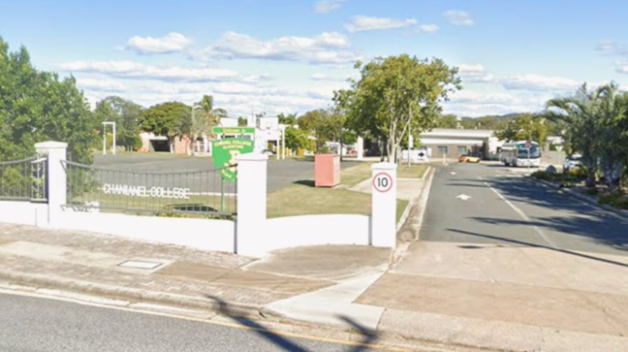 Teacher Jason Morgan has been suspended from his job at Chanel College Queensland, after being...