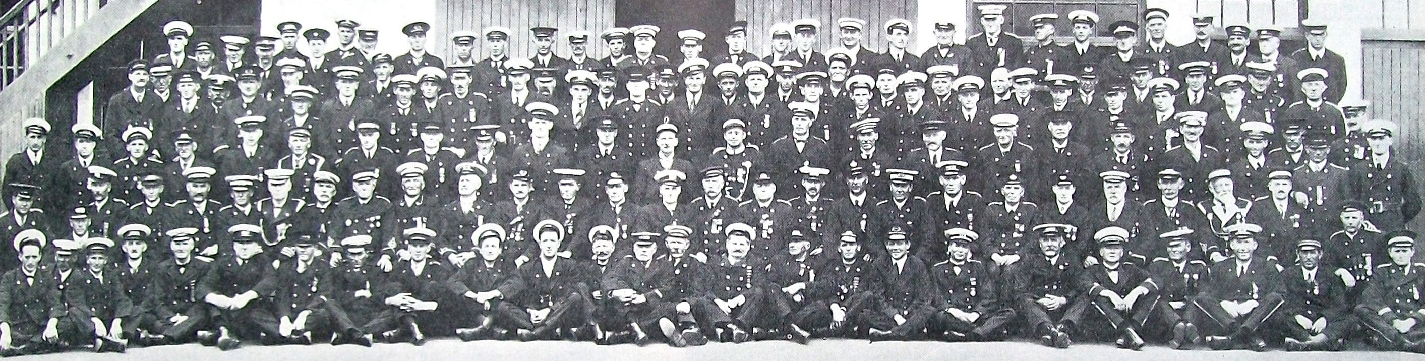 Delegates to the United Fire Brigades conference in Dunedin. — Otago Witness, 16.3.1926 COPIES...