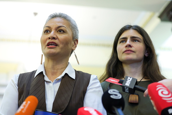 Green Party co-leaders Marama Davidson and Chloe Swarbrick. Photo: Getty Images
