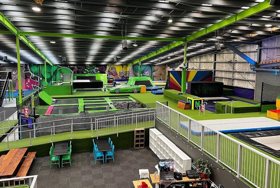 The MoveX Trampoline and Ninja Park on Maces Rd in Bromley. Photo: Supplied