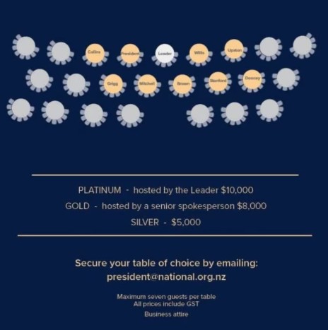 The Mainland Dinner invitation. Image: Supplied