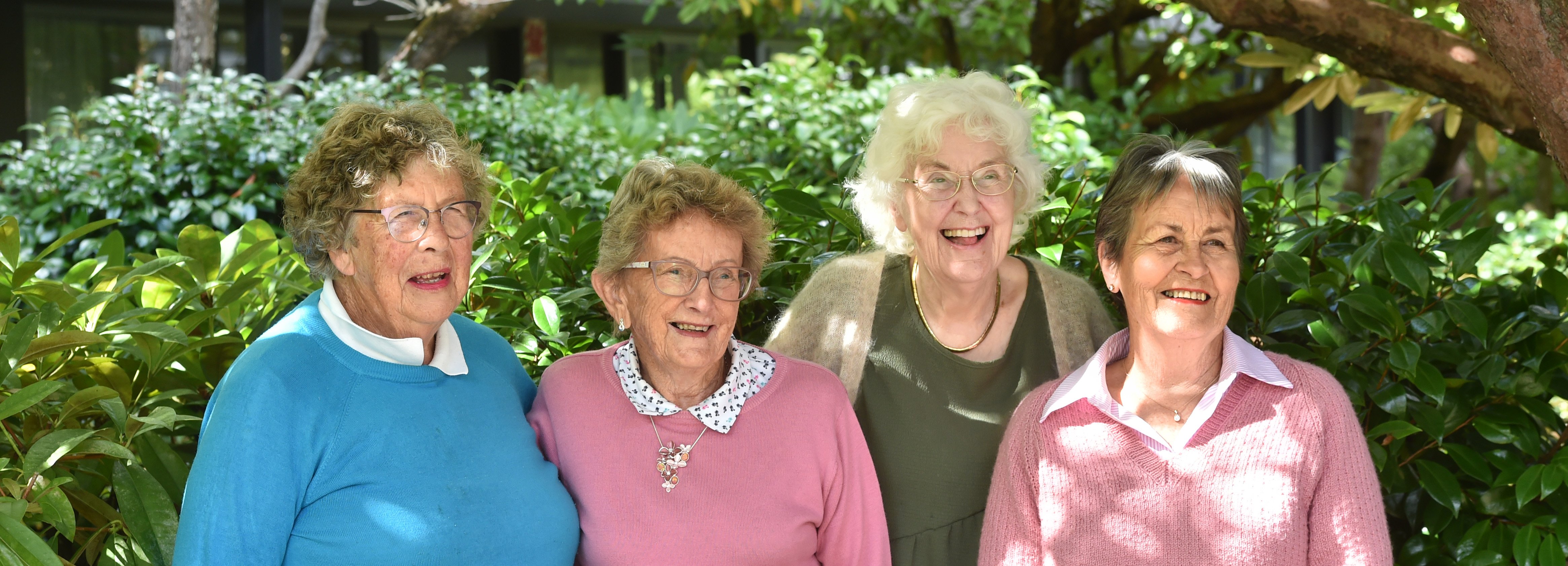 Retired nurses (from left) Anne Brown, Ruth Rivett-Cuthbert, Grace Milburn and Ngaire Lawrence...