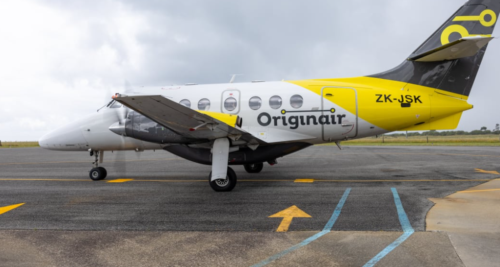 Originair has serviced Westport with an 18-seater Jetstream aircraft. Photo: Supplied