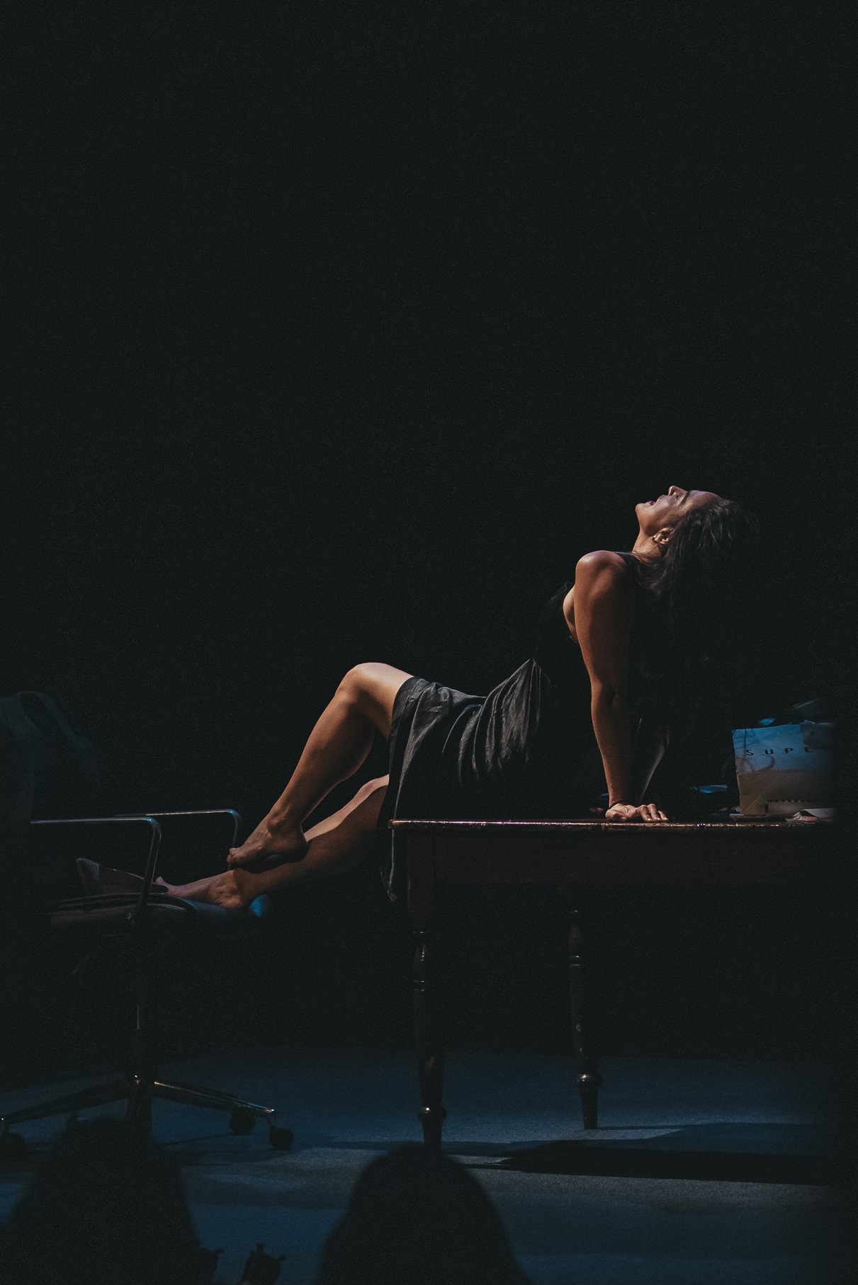 Actress Cassandra Woodhouse as Tessa in Prima Facie.