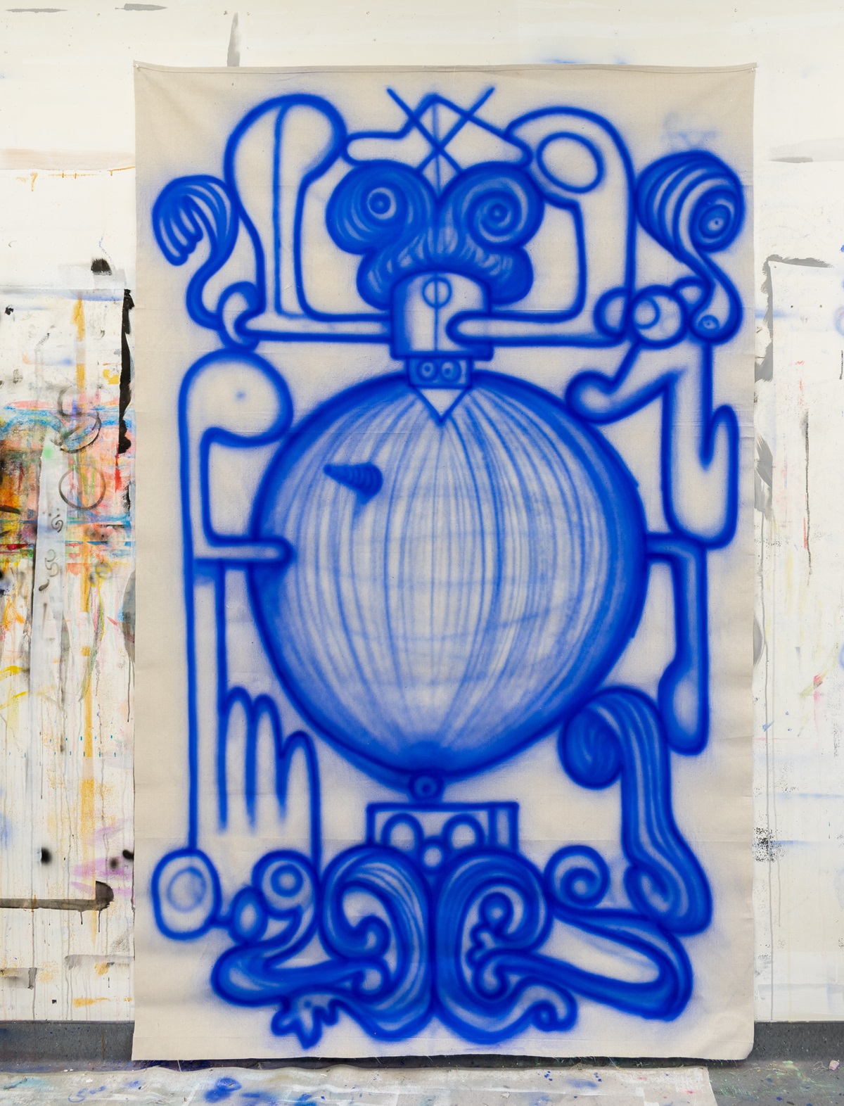 One of Reece King’s airbrushed works, Crow’s Nest, 2025. Photo: supplied