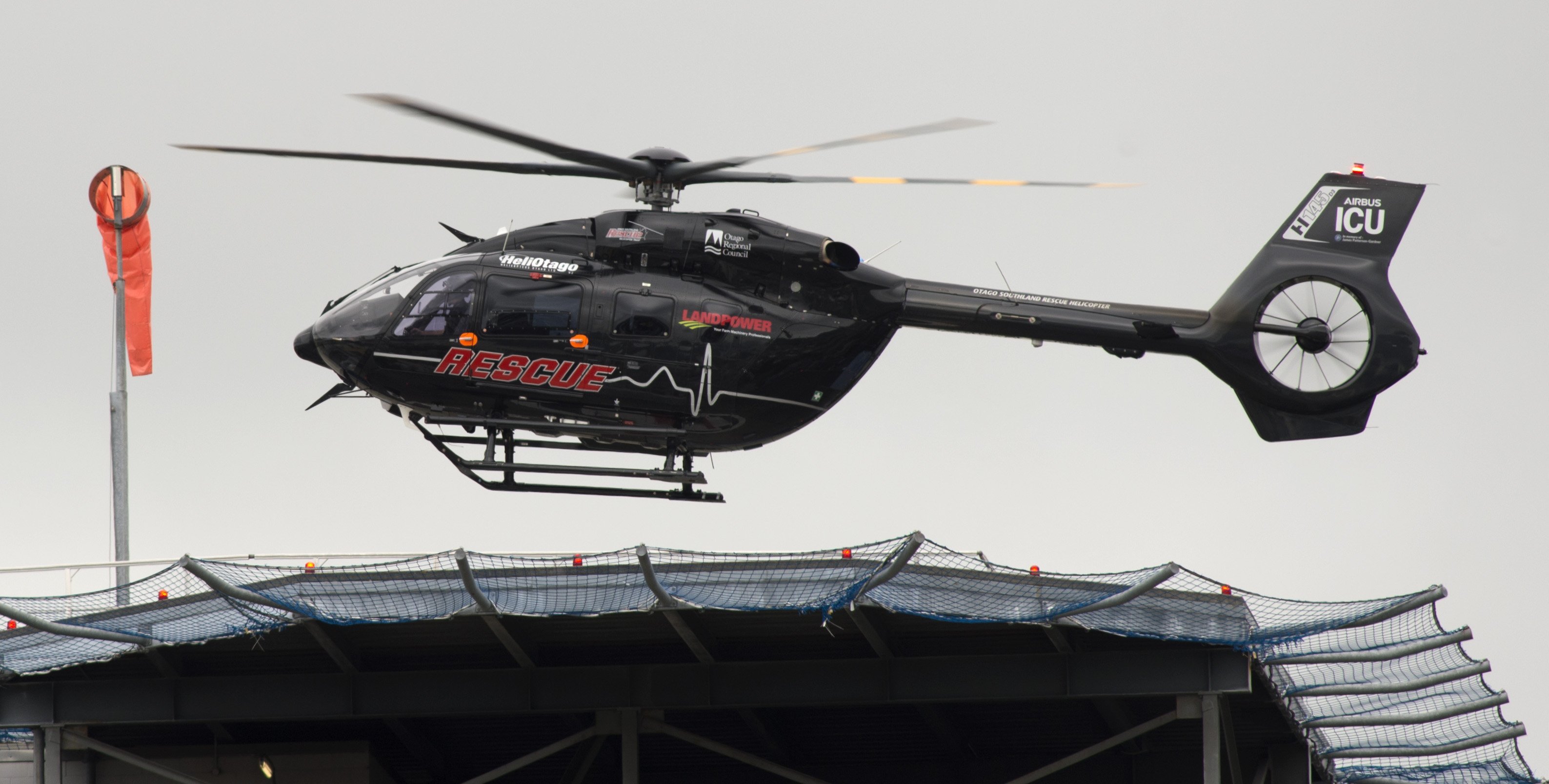 The injured pair were flown to Dunedin Hospital. PHOTO: GERARD O'BRIEN (file)