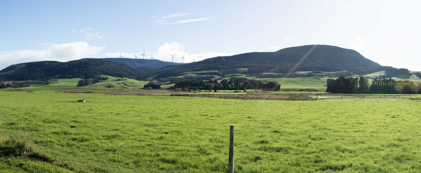 A view of the proposed Slopedown wind turbines in Wyndham. PHOTO: ODT FILES
