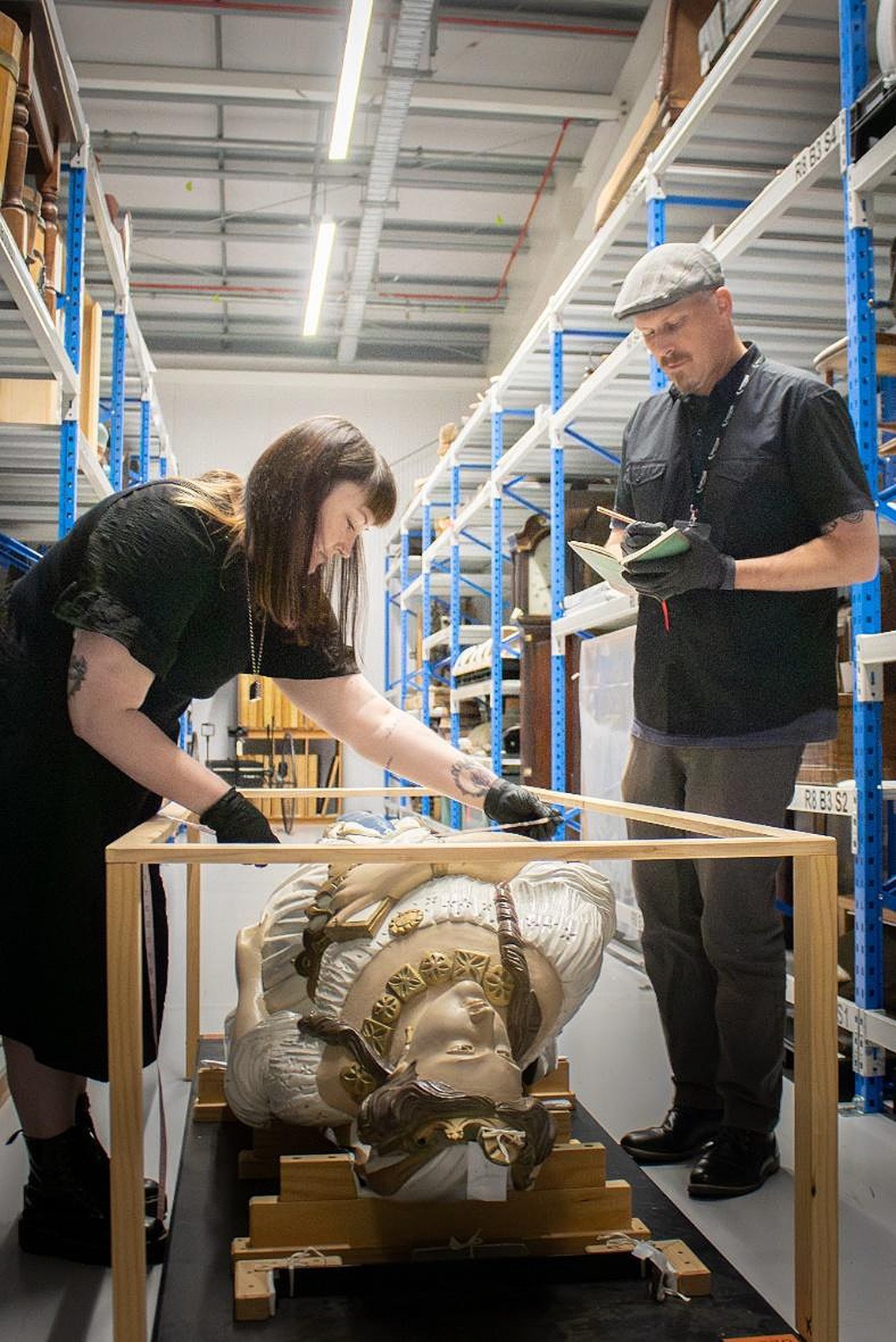 Te Unua Museum of Southland senior curator Sarah Robinson and team leader experience David...