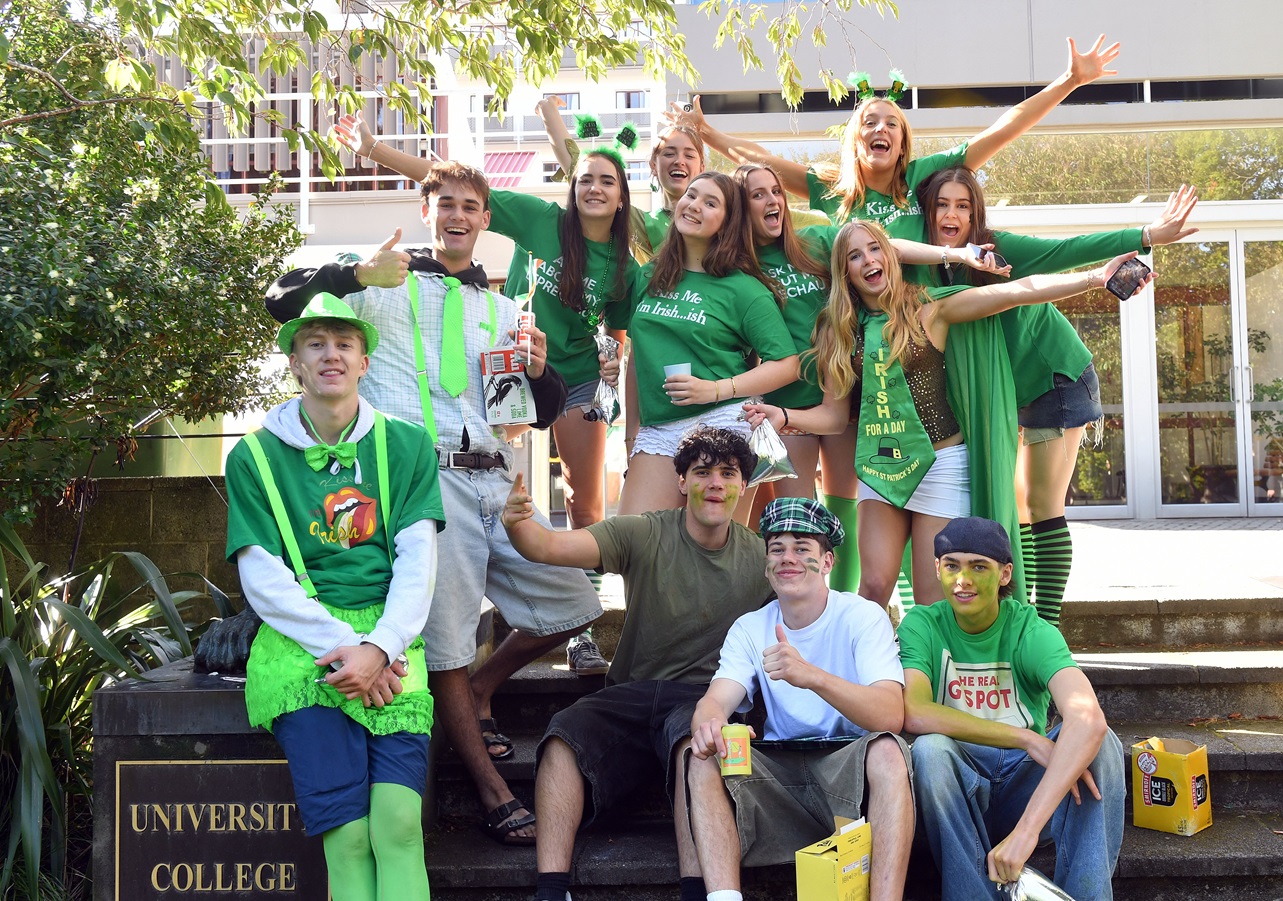 University College residents returning to their hall said it was a "bloody good day".


